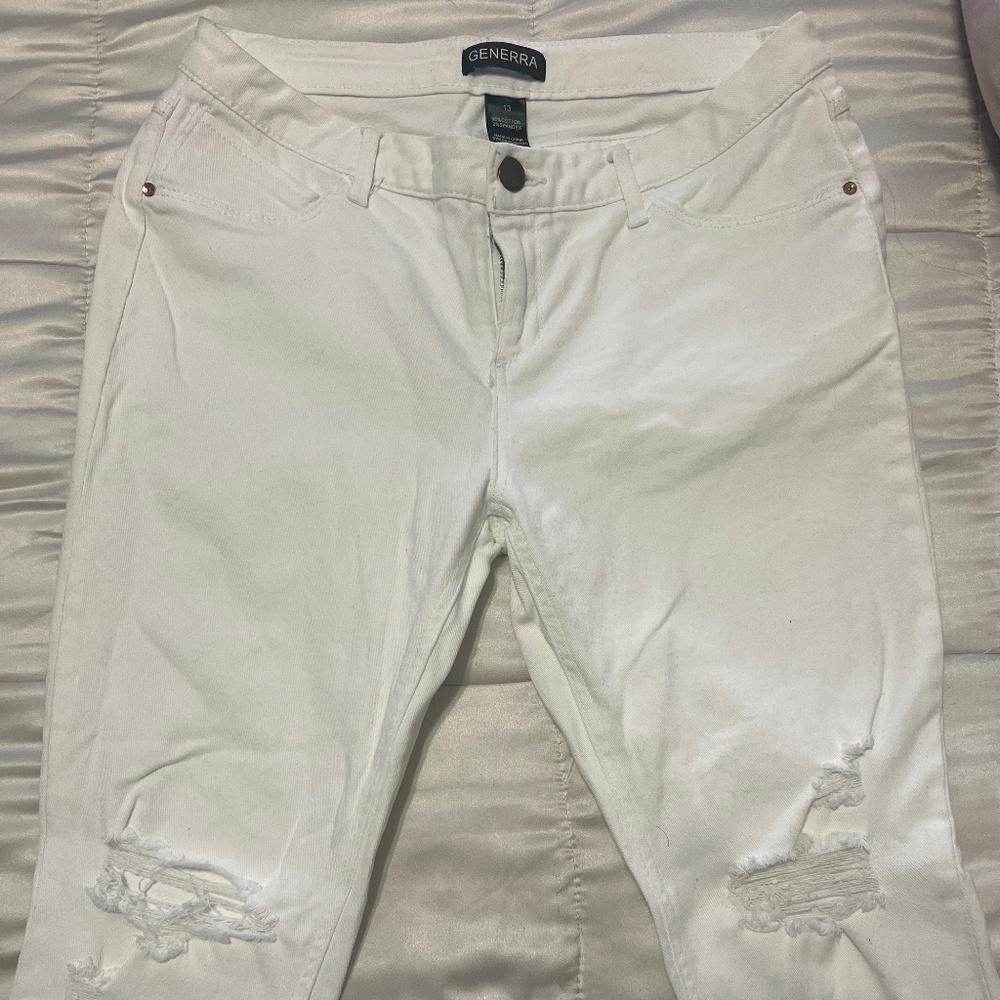 White Ripped Jeans